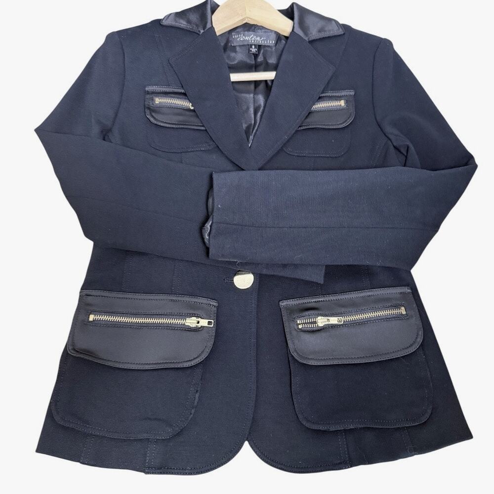 Cache Contour Collection 2 Piece Set Black Blazer… - image 4